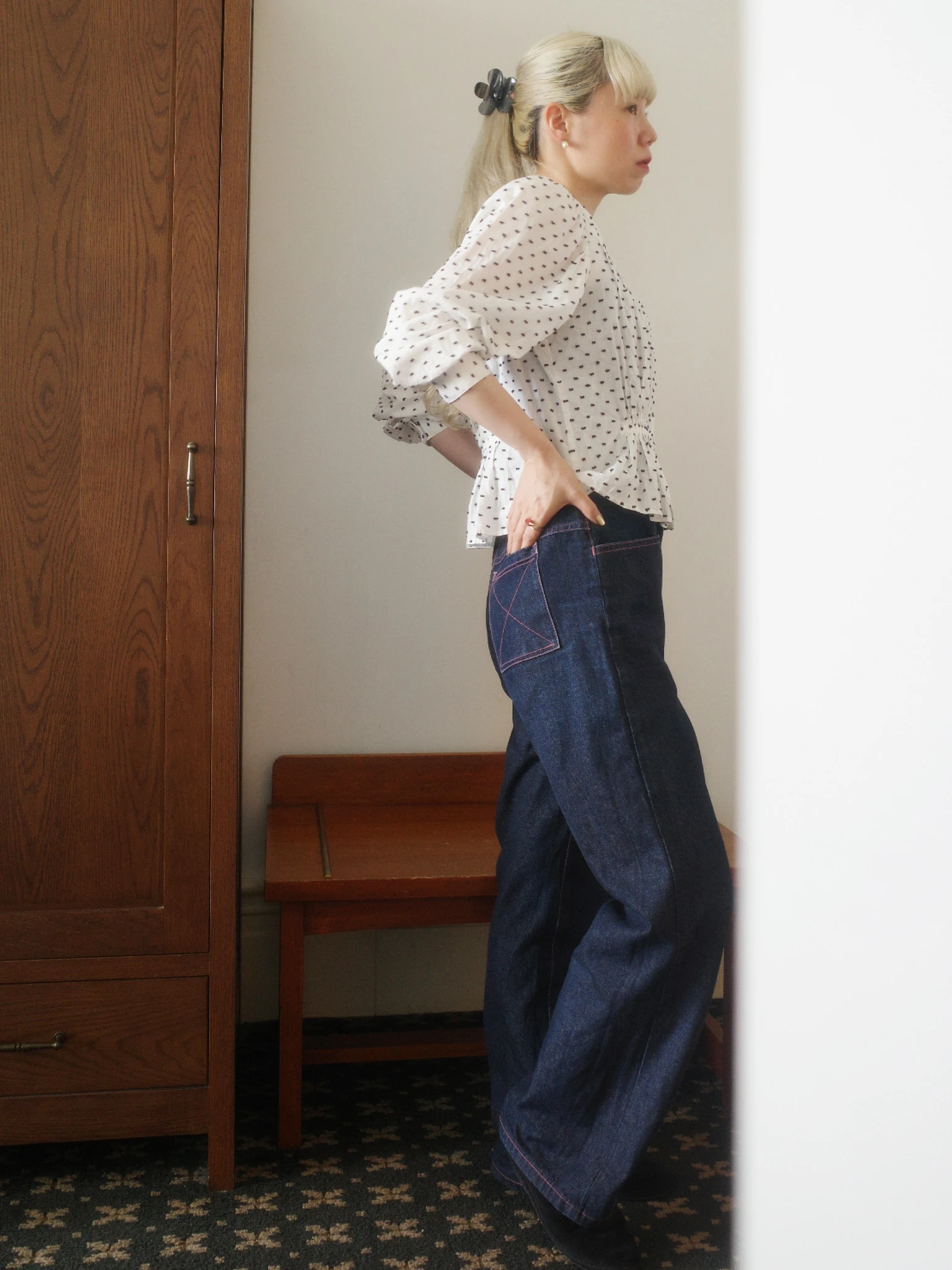 My Pink Stitch DENIM PANTS (by Himawari) 15